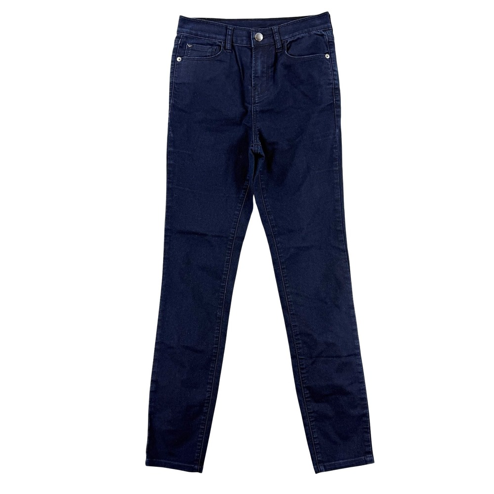Emporio Armani Skinny Jeans Womens 25 Blue Dark Wash Mid Rise Stretch Denim